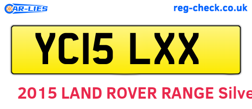 YC15LXX are the vehicle registration plates.