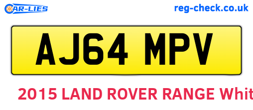 AJ64MPV are the vehicle registration plates.
