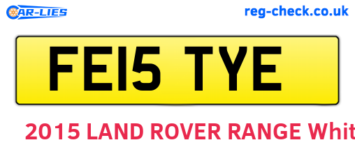 FE15TYE are the vehicle registration plates.