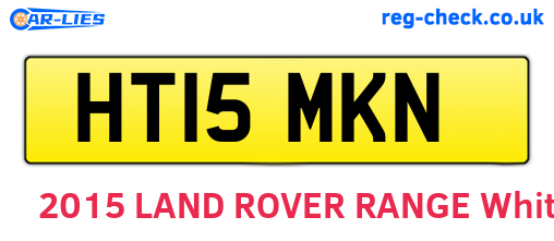 HT15MKN are the vehicle registration plates.