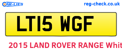 LT15WGF are the vehicle registration plates.