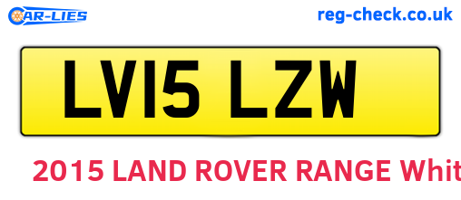 LV15LZW are the vehicle registration plates.