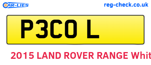 P3COL are the vehicle registration plates.