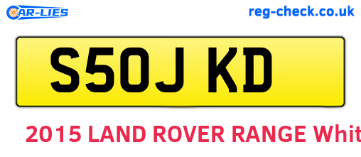 S50JKD are the vehicle registration plates.