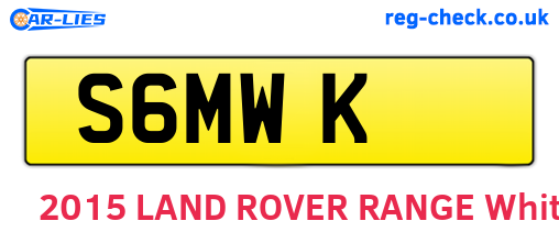 S6MWK are the vehicle registration plates.