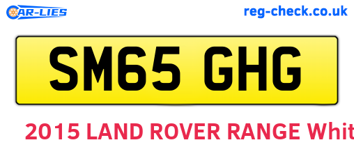 SM65GHG are the vehicle registration plates.