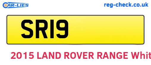 SR19 are the vehicle registration plates.