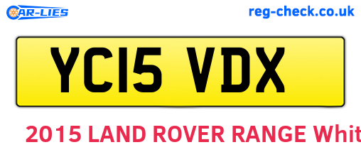 YC15VDX are the vehicle registration plates.