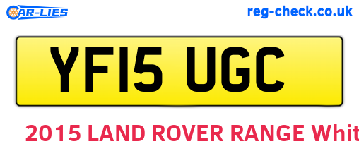 YF15UGC are the vehicle registration plates.