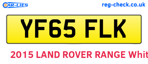 YF65FLK are the vehicle registration plates.