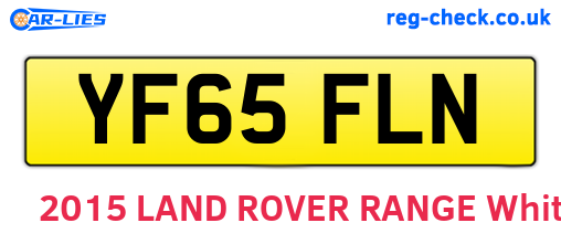 YF65FLN are the vehicle registration plates.