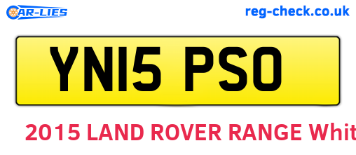 YN15PSO are the vehicle registration plates.