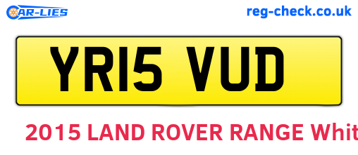YR15VUD are the vehicle registration plates.