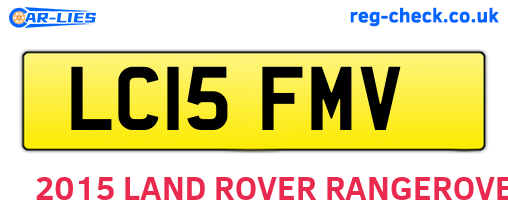 LC15FMV are the vehicle registration plates.