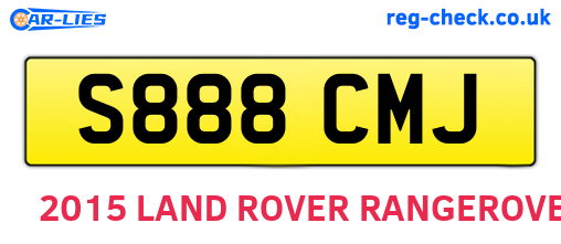 S888CMJ are the vehicle registration plates.