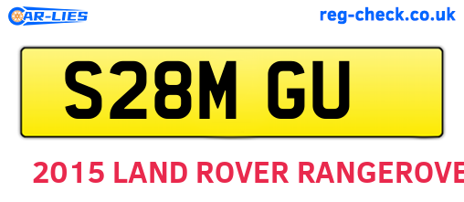 S28MGU are the vehicle registration plates.