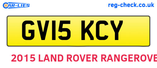 GV15KCY are the vehicle registration plates.
