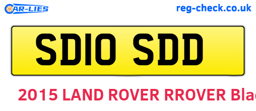 SD10SDD are the vehicle registration plates.