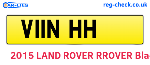 V11NHH are the vehicle registration plates.