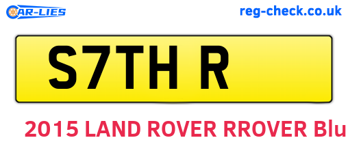 S7THR are the vehicle registration plates.