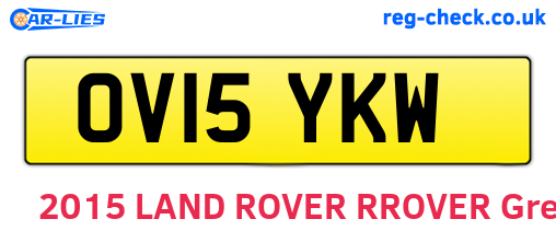 OV15YKW are the vehicle registration plates.