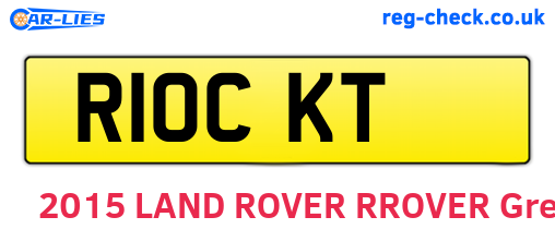R10CKT are the vehicle registration plates.