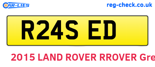 R24SED are the vehicle registration plates.