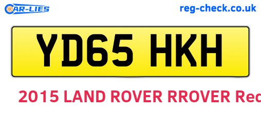 YD65HKH are the vehicle registration plates.