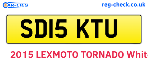 SD15KTU are the vehicle registration plates.