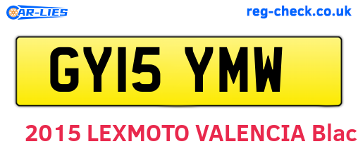 GY15YMW are the vehicle registration plates.