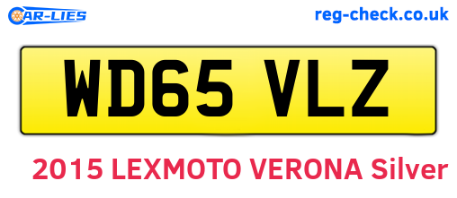 WD65VLZ are the vehicle registration plates.