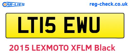 LT15EWU are the vehicle registration plates.