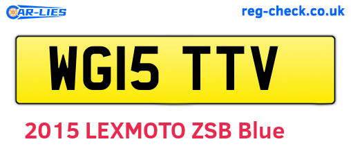 WG15TTV are the vehicle registration plates.