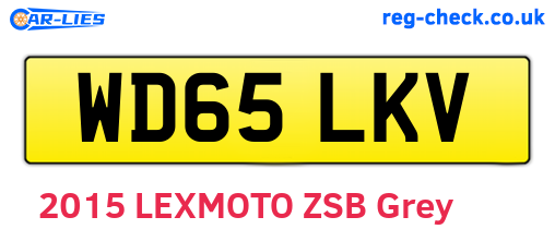 WD65LKV are the vehicle registration plates.