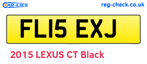FL15EXJ are the vehicle registration plates.