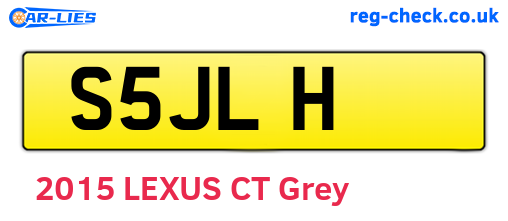S5JLH are the vehicle registration plates.