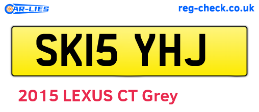 SK15YHJ are the vehicle registration plates.