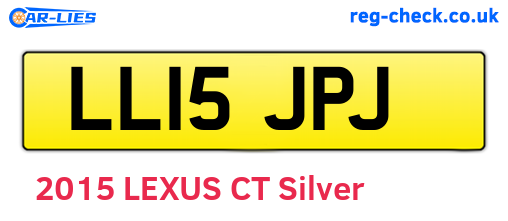 LL15JPJ are the vehicle registration plates.