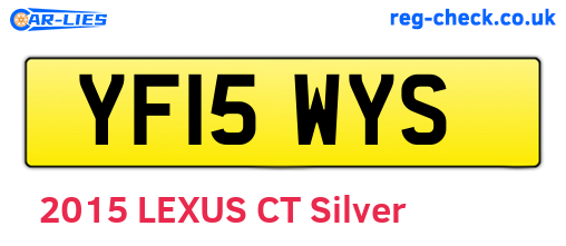 YF15WYS are the vehicle registration plates.