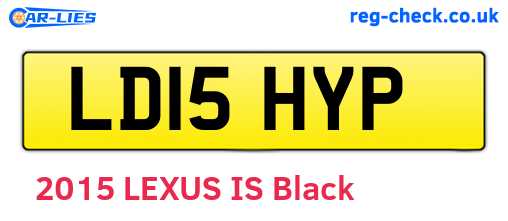 LD15HYP are the vehicle registration plates.