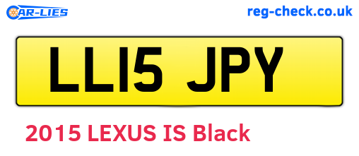 LL15JPY are the vehicle registration plates.