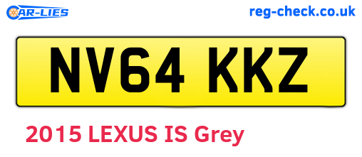 NV64KKZ are the vehicle registration plates.