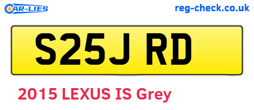 S25JRD are the vehicle registration plates.