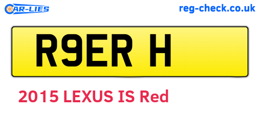 R9ERH are the vehicle registration plates.