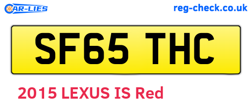 SF65THC are the vehicle registration plates.