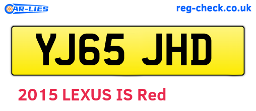 YJ65JHD are the vehicle registration plates.