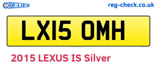 LX15OMH are the vehicle registration plates.