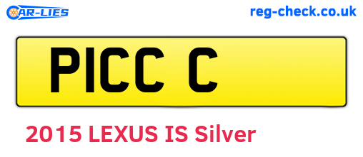 P1CCC are the vehicle registration plates.