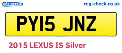 PY15JNZ are the vehicle registration plates.