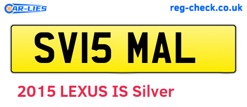 SV15MAL are the vehicle registration plates.